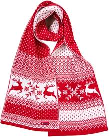 Vánoční šála červená